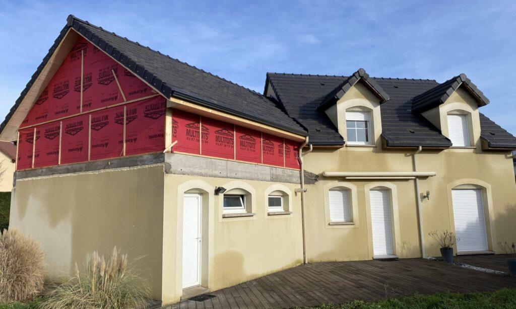 Surélévation d'une maison